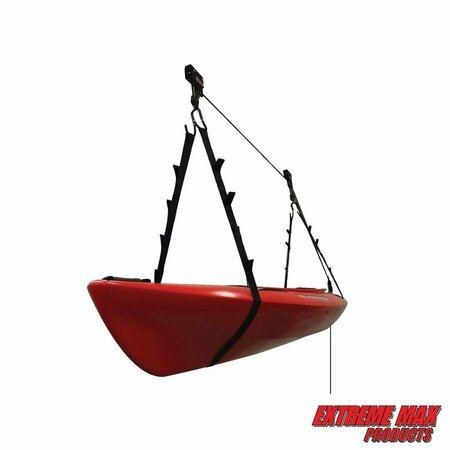 Extreme Max Extreme Max 3004.0204 Kayak/Canoe/Bike/Ladder Hoist&Lift Storage in Shop or Garage-120 lbs. Capacity 3004.0204